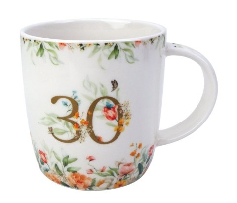 DUO KUBEK URODZINOWY "30" Z KOKARDĄ K.8176