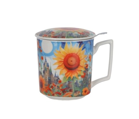 DUO KUBEK ZAPARZACZ MODERN SUNFLOWER K.0095