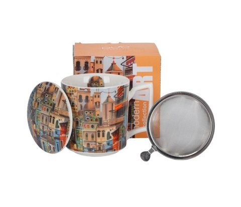 DUO KUBEK ZAPARZACZ MODERN SWEET CITY K.0064