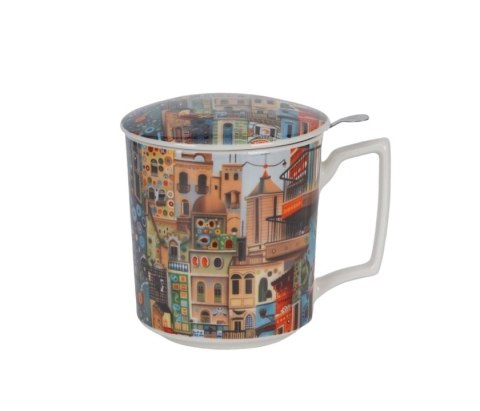 DUO KUBEK ZAPARZACZ MODERN SWEET CITY K.0064