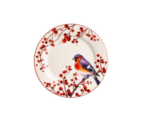 KPL 2 TALERZE DESEROWE CHRISTMAS BIRDS 3 K.9471