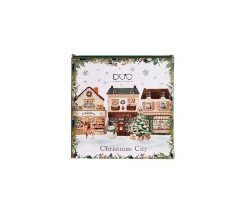 KPL 2 TALERZE DESEROWE CHRISTMAS CITY K.9075