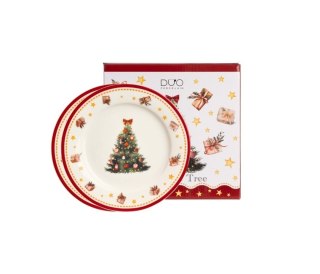 KPL 2 TALERZE DESEROWE CHRISTMAS TREE 3 K.9198