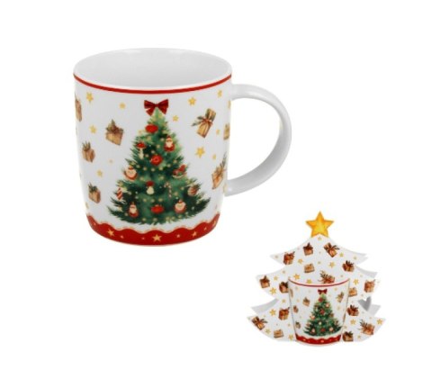 KUBEK 400ML OPAK.CHOINKA CHRISTMAS TREE 3 K.0842