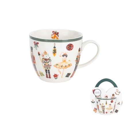 KUBEK 460ML W KOSZYCZKU CHRISTMAS NUTCRACKER 8313