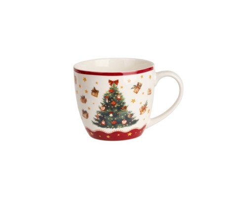 KUBEK 460ML W KOSZYCZKU CHRISTMAS TREE 3 K.9136