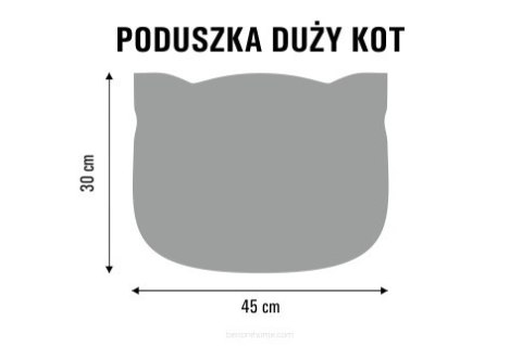 BER. PODUSZKA KOT "LOLEK" L 45x30 K.2483