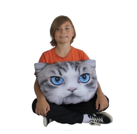 BER. PODUSZKA KOT "LUNA" L 45x30 K.0203