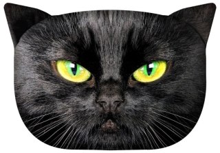 BER. PODUSZKA KOT "NERO" L 45x30 K.0210