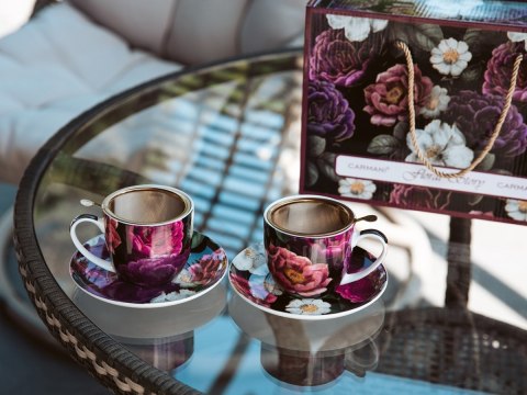 CARM. 840-7100 KPL 2 FILIŻANEK FLORAL STORY KWIATY