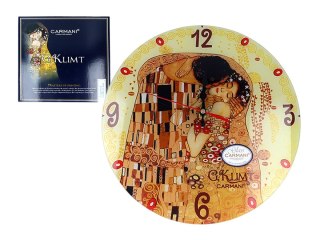 CARM. ZEGAR ŚCIENNY KLIMT POCAŁUNEK 198-9903