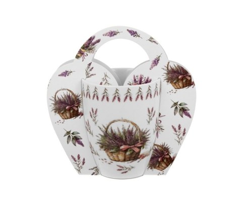 CROCUS KUBEK 350ML KOSZ KWIATÓW LAWENDA K.4421