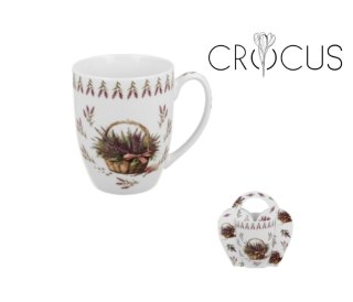 CROCUS KUBEK 350ML KOSZ KWIATÓW LAWENDA K.4421