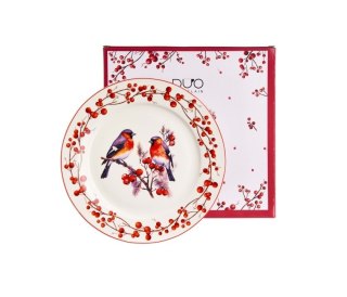 DUO TALERZ DUŻY CHRISTMAS BIRDS 3 K.9464
