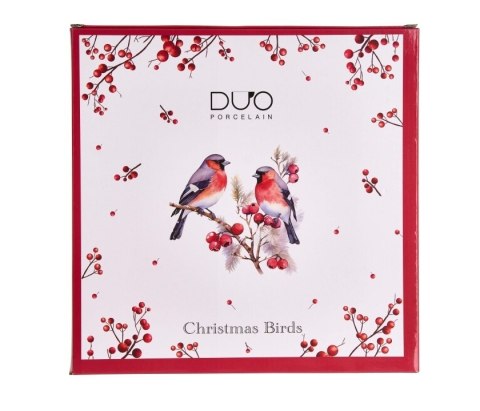 DUO TALERZ DUŻY CHRISTMAS BIRDS 3 K.9464