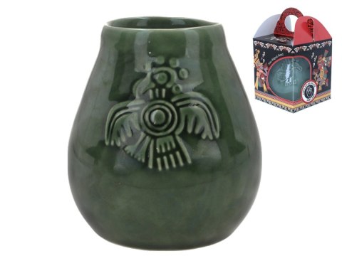H. 100-1031 NACZYNIE CERAMICZNE DO YERBY ZIELONE