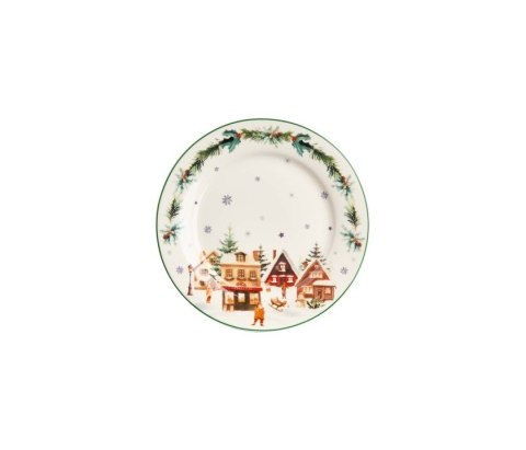 KPL 2 TALERZE DESEROWE CHRISTMAS VILLAGE K.8955