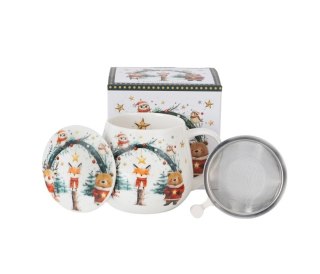 KUBEK BARYŁKA ZAPARZACZ CHRISTMAS CUTIES 2 K.8160