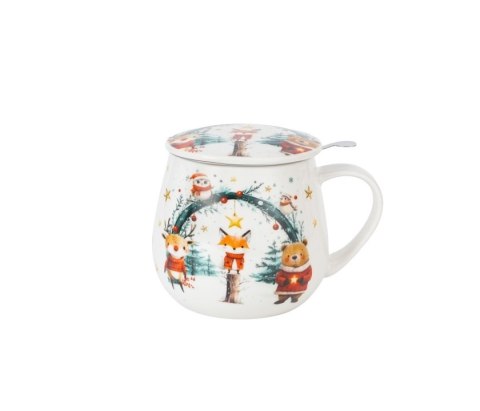KUBEK BARYŁKA ZAPARZACZ CHRISTMAS CUTIES 2 K.8160
