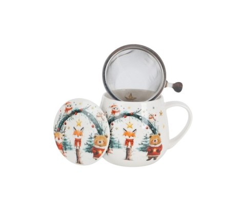 KUBEK BARYŁKA ZAPARZACZ CHRISTMAS CUTIES 2 K.8160