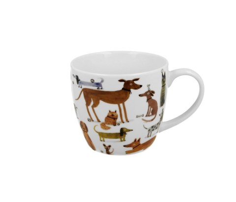 PSI ŚWIAT KUBEK 460ML W KOSZYCZKU RÓŻNE PSY K.6746
