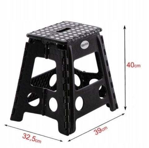 STOŁECZEK A904027 CZARNY 39CM