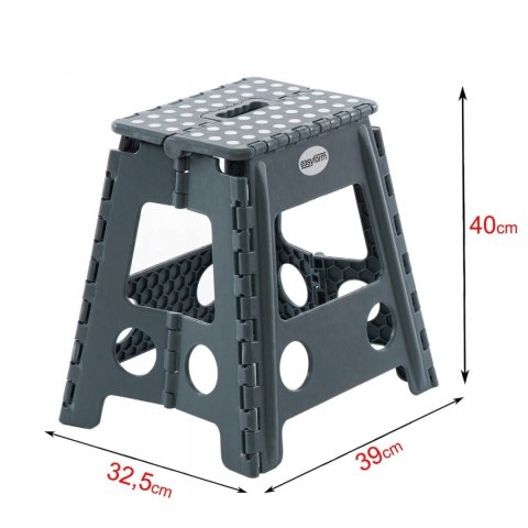 STOŁECZEK A904027 SZARY 39CM