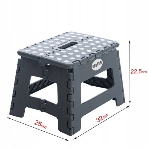 STOŁECZEK A904028 SZARY 22CM