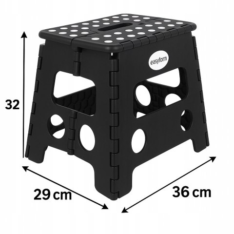 STOŁECZEK A904029 CZARNY 32CM