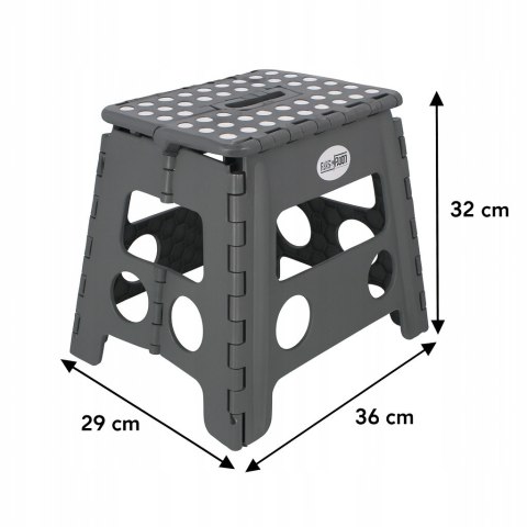 STOŁECZEK A904029 SZARY 32CM