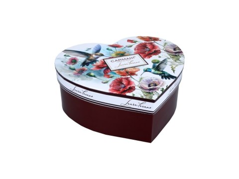 CARM. 840-0208 SERCE - 2 KUBKI KWIATY I KOLIBRY