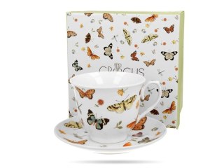 CROCUS FILIŻANKA ZE SPODKIEM BUTTERFLIES K.4353