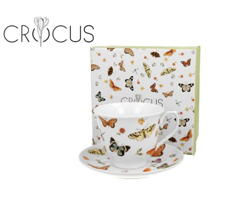 CROCUS FILIŻANKA ZE SPODKIEM BUTTERFLIES K.4353