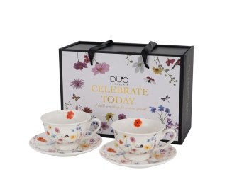 DUO 2 filiżanki royal ze spodkami AMELIA K.7309