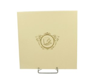 DUO ECRU KPL 2 TALERZE DESEROWE MOTYLKI K.3950