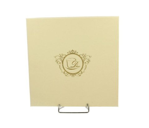DUO ECRU KPL 2 TALERZE DESEROWE MOTYLKI K.3950