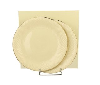 DUO ECRU KPL 2 TALERZE DESEROWE VESPER K.3875