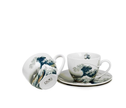 DUO KPL 2 FILIŻANKI HOKUSAI THE GREAT WAVE K.7812