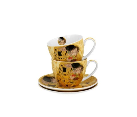 DUO KPL 2 FILIŻANKI SPOD. 280ML KISS ECRU K.7034