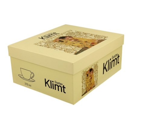 DUO KPL 2 FILIŻANKI SPOD. 280ML KISS ECRU K.7034