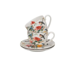 DUO KPL 2 FILIŻANKI SPODKI 280ML APRIL K.5220