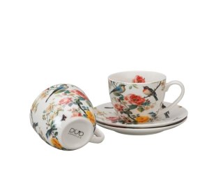DUO KPL 2 FILIŻANKI SPODKI 280ML APRIL K.5220