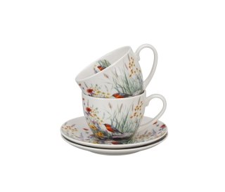 DUO KPL 2 FILIŻANKI SPODKI 280ML JULY K.5572