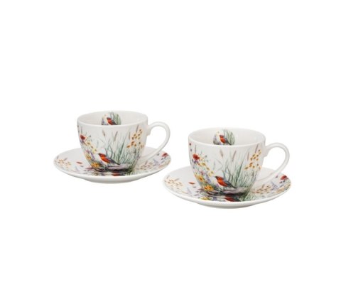 DUO KPL 2 FILIŻANKI SPODKI 280ML JULY K.5572