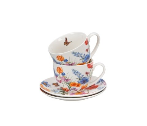 DUO KPL 2 FILIŻANKI SPODKI 280ML SPRING K.5367