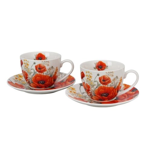 DUO KPL 2 FILIŻANKI ZE SPODKAMI MAKI K.9969