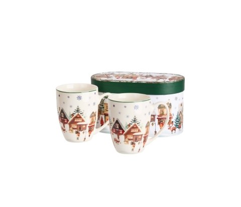 DUO KPL 2 KUBKI CLASSIC CHRISTMAS VILLAGE K.8870