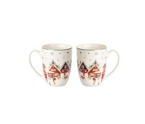 DUO KPL 2 KUBKI CLASSIC CHRISTMAS VILLAGE K.8870