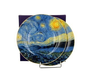 DUO KPL 2 TALERZY DESER VAN GOGH STARRY NIGHT 7485