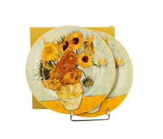 DUO KPL 2 TALERZY DESER VAN GOGH SUNFLOWERS 7379